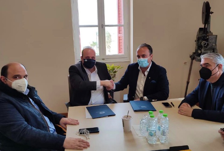 Συνάντηση κκ. Χρήστου Τριαντόπουλου, Σίμου Κεδίκογλου, Σπύρου Πρωτοψάλτη και Γιάννη Κοντζιά