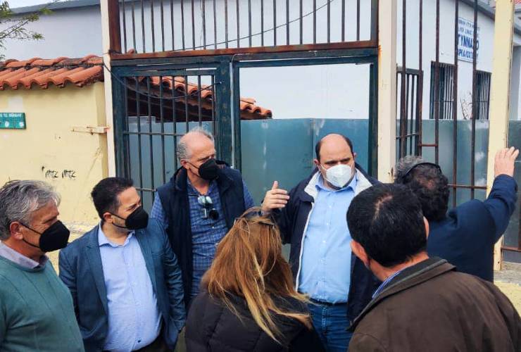 Επίσκεψη Χρήστου Τριαντόπουλου στο Γυμνάσιο Αρκαλοχωρίου