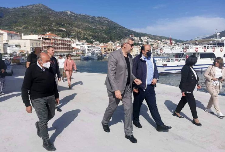 Αυτοψία του Υφυπουργού στον Πρωθυπουργό Χρήστου Τριαντόπουλου σε έργα της Περιφέρειας Βορείου Αιγαίου